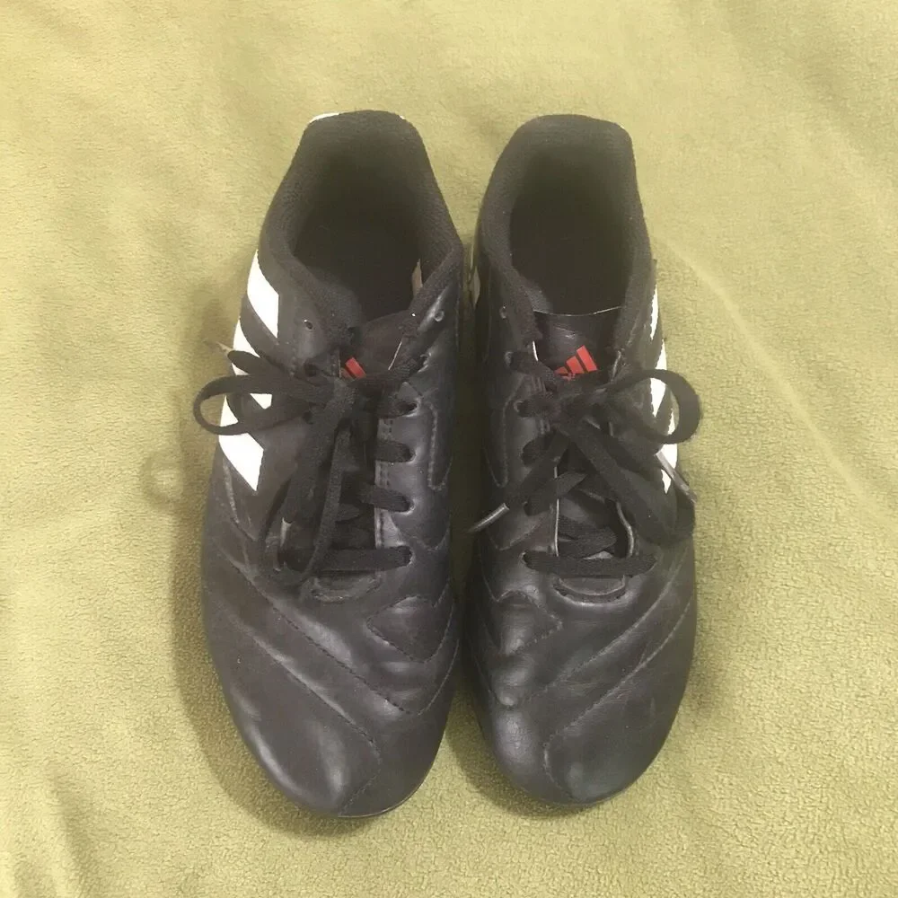 Adidas Goletto VI FG Soccer Cleats Black White‎ Youth Size 2 EE4485